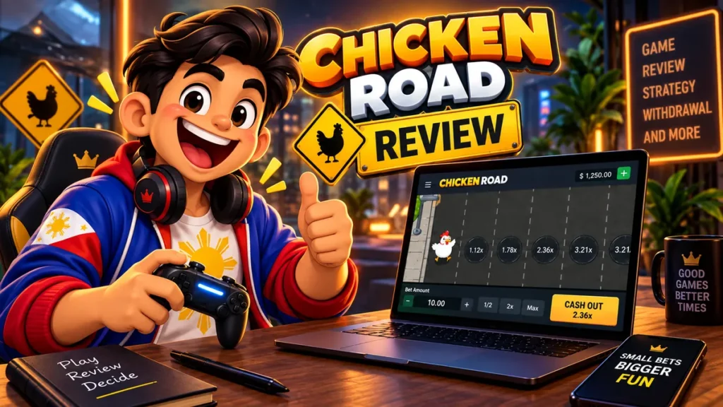 Chicken Road review with Filipino player and gameplay screen